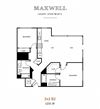 Two bedroom floor plan